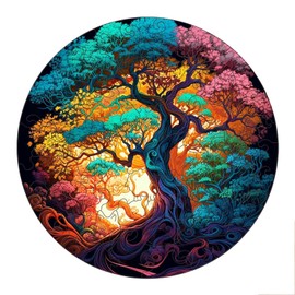 WETUFIN - Wooden Jigsaw Puzzles for Adults, Life Tree Style Wooden Jigsaw Puzzles Large Size Puzzles Unique Shape, Gifts for Birthday Christmas Friends New Years Family Games