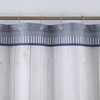 Lighthouse Shower Curtain,Blue Gray and White Coastal Nautical Shower Curtains
