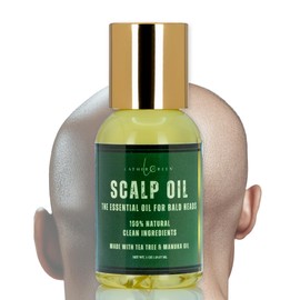 Scalp Oil Essential Oil for Bald Heads with Tea Tree & Manuka Oil - 1 oz