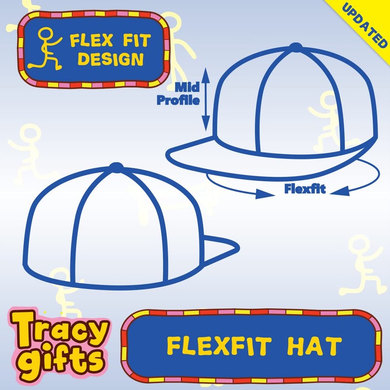 #Ringo - Hashtag Men's Flexfit Baseball Hat Cap, Black, Large/X-Large