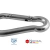 NietFullThings Stainless Steel Carabiner Hook without Thimble V4A Robust Design