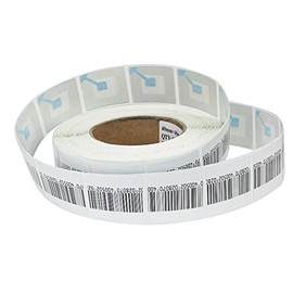 Aoneso 10Rolls-10000pcs EAS 8.2MHz Checkpoint Compatible Label RF Tags Anti-Theft Barcode Fake Soft Labels (1.18 1.18 inches)