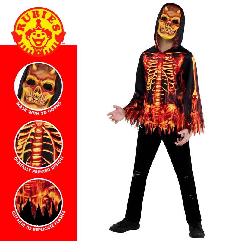 Bristol Novelty 1000766M000 Fire Devil Kids Fancy Dress, Boys, Multicolour,