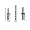 7 Pack Rock Splitting Wedges 5/8" with Drill Bit, Feathers