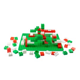 Juego de bloques y bloques de construcción Strictly Briks | Big Briks Holiday | 100% compatible con todas las principales marcas de ladrillos | 84 piezas