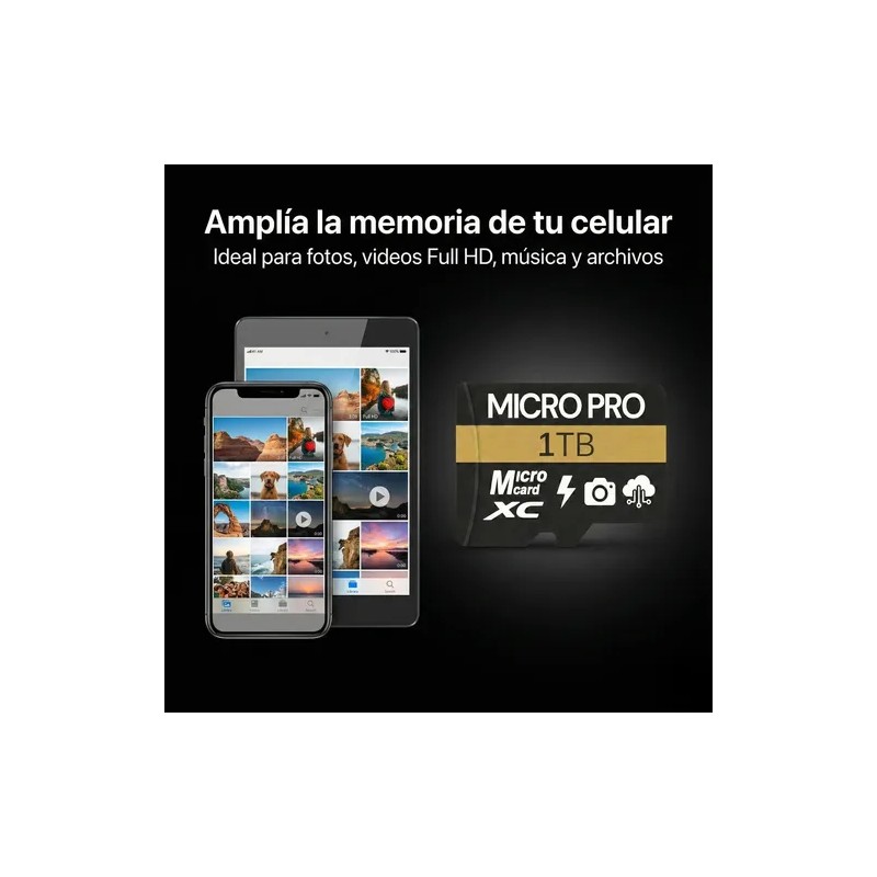 Tarjeta Microsd 2tb Uhs-i Clase 10 Full Hd Con Adaptador