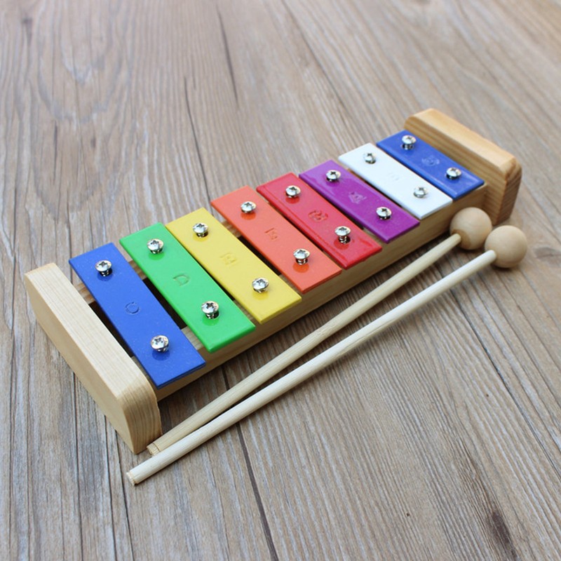 8 Notes Xylophone Kids Toy Educational Development Musical Percussion Instrument