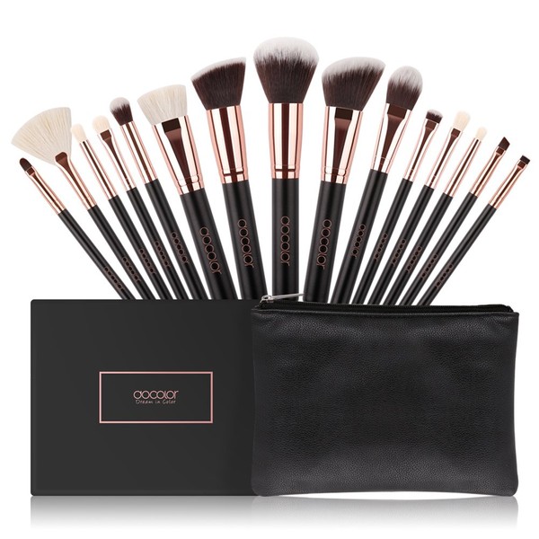 Docolor Pro Makeup Brushes Sets 15 Pieces Perfectly apply powder,