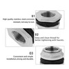 1.5" Bulkhead Water Tank Connector SUS304 Stainless Steel Thru-bulk Fitting,SAFYY