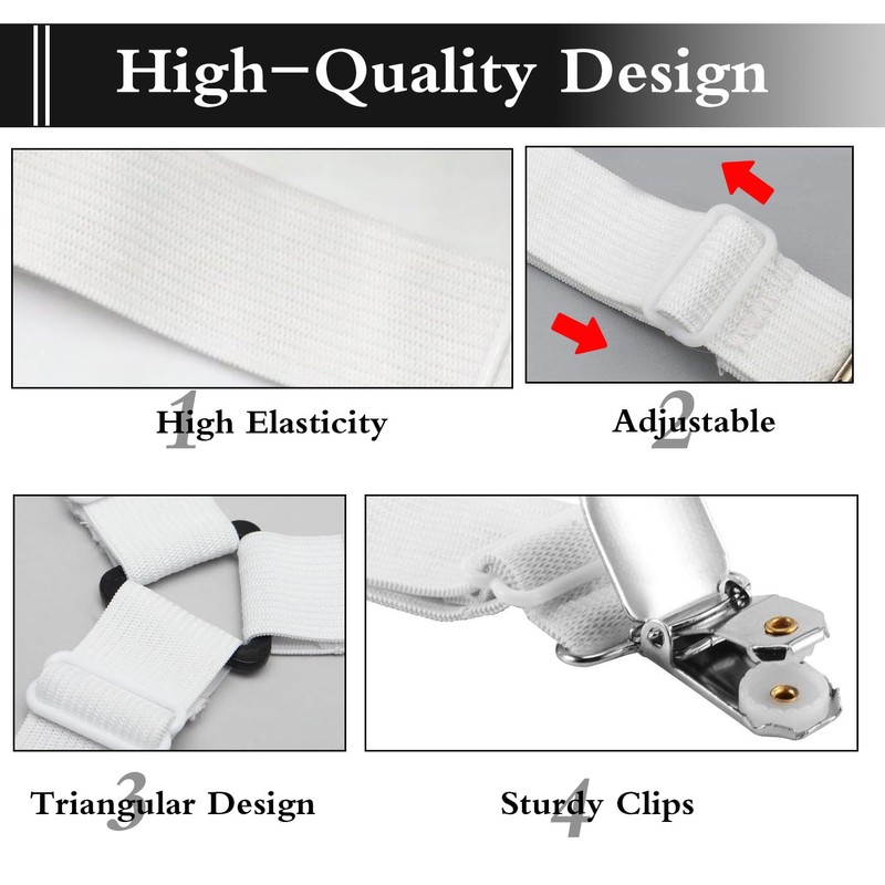 VLYX Bed Sheet Clips, 2 Pcs Fitted Sheet Clips for