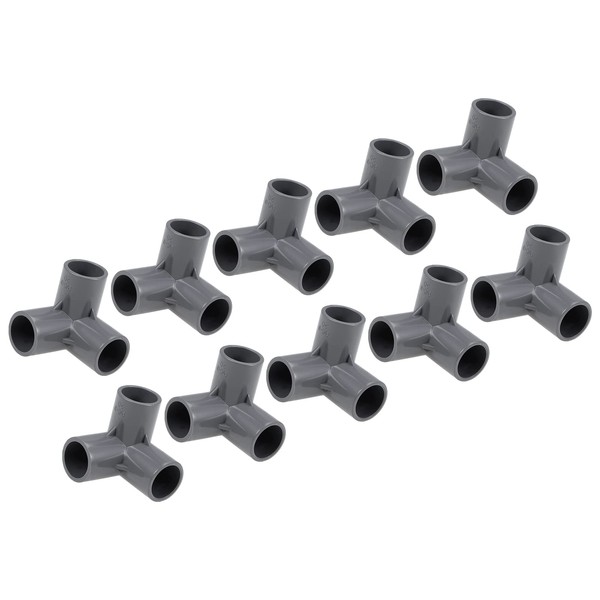 QUARKZMAN 20 mm Socket Tee PVC Pipe Connectors x 10