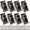 FUNSUEI 8 PCS Foldable Support Bracket, Self-Lock Extension Support with