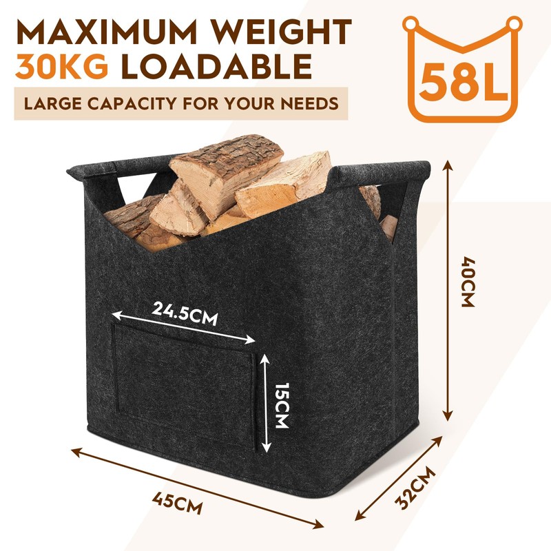 highsam Large Firewood Basket XL