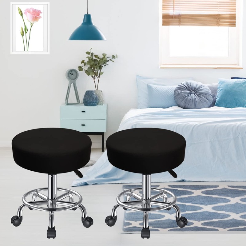 HuaLiSiJi Stool Cover, Round Stool, 30-40 cm, Rich Colours, Stretchy,