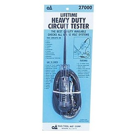 Tool Aid S&G 27000 Heavy Duty 6 or 12 Volt Circuit Tester with 60" Leads