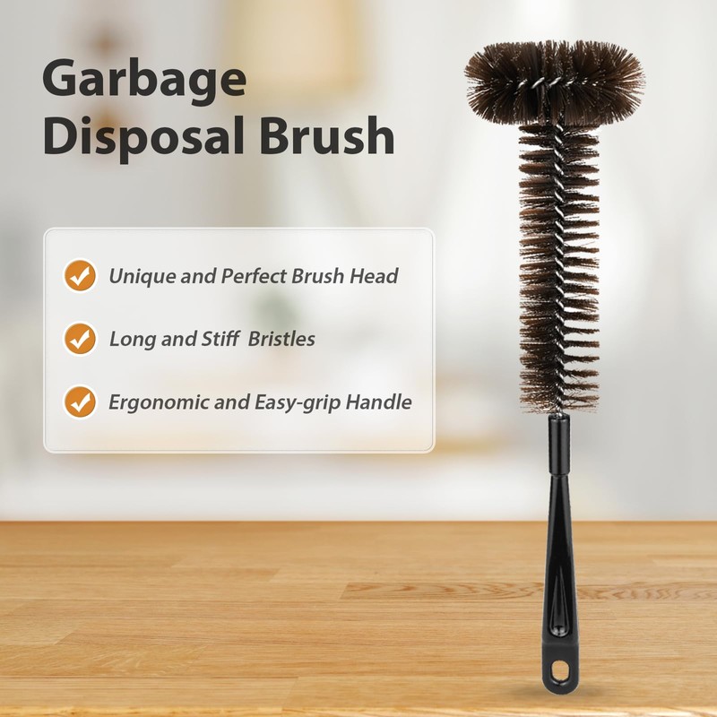 Garbage Disposal Brush, Universal Cleaning Cleaner Brush with Extra Long