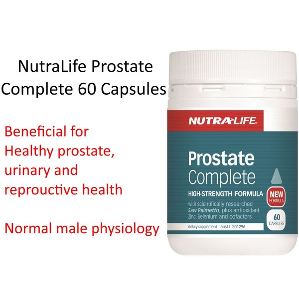 60 capsules NUTRALIFE Prostate Complete Saw Palmetto 4000 with Lycopene