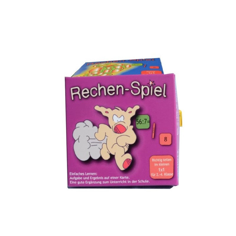 Compute Game Pieces in Small 1x1,80 Learning Cards, Lightweight with