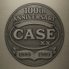 Case Cutlery Knives  Vintage  Style Metal Sign 100th Anny. Brushed Aluminum