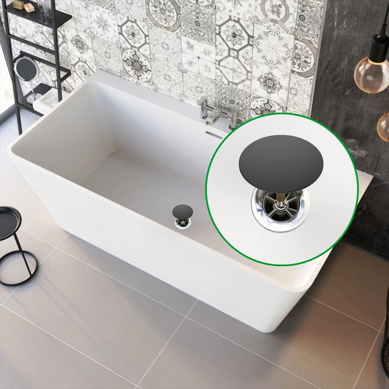 M. ROSENFELD HOME Black Bath Plug Diameter 72 cm -