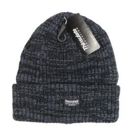 Heatwave Pack of 2 Mens Knitted Thinsulate Insulated Thermal Beanie Hats Warm Classical Design Modern and Soft Outdoor Winter Hat with Turn Up, Melange