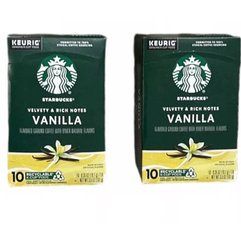 Starbucks Flavored Coffee K-Cup Pods, Vanilla 10 Count (Pack of