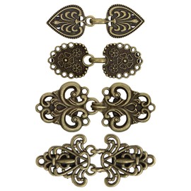 Sofevaim 4 Pcs Cinch Clip Vintage, Shirt Clips for Women Tops, Dress Clips Back Cinch for Women Clothing Dress Shirt Waist Sweater Scarf Shawl Cardigan Cloak Pant