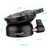 Tripod Leveling Base Half Ball,for Canon Nikon and Other DSLR