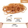 Elastic Bands Heavy Duty 100Pcs Thick rubber bands(100mm*5mm) Natural Strong