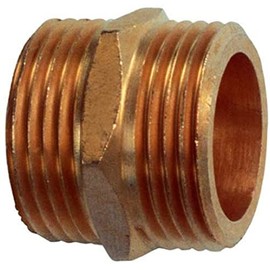 Cornat FLOR92755 Double Nipple 1 Inch Brass / Garden Irrigation / Multi-Coloured