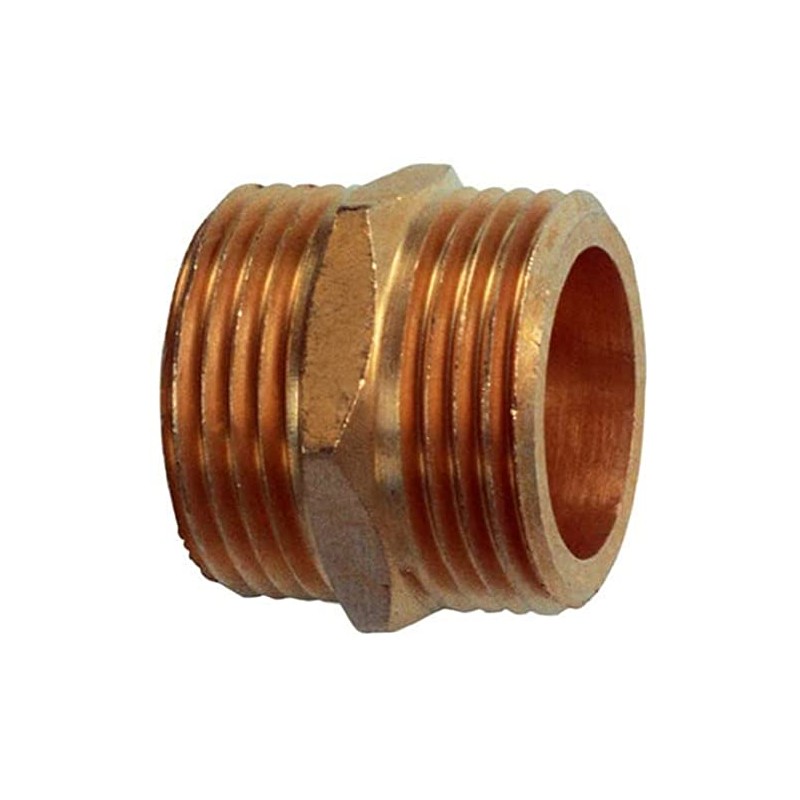 Cornat FLOR92755 Double Nipple 1 Inch Brass / Garden Irrigation