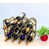 AT-VALY Countertop Wine Rack,Durable and Sturdy Freestanding 14 Bottle Wine