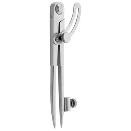 Helios Preisser 306001 Divider with Quadrant/Pencil Holder, Silver, 150 mm