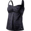 TYR Bra Tank Mantra Twist Bra Tank Top, black, 24w