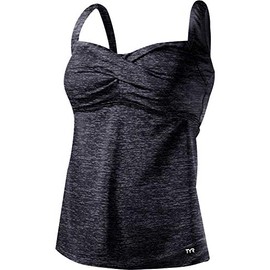 TYR Bra Tank Mantra Twist Bra Tank Top, black, 24w