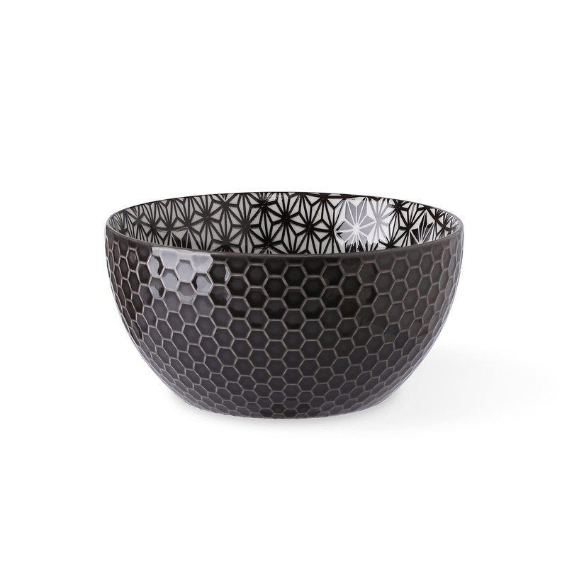 Signature Housewares Pad Print Set of 4 Assorted Bowls 6",