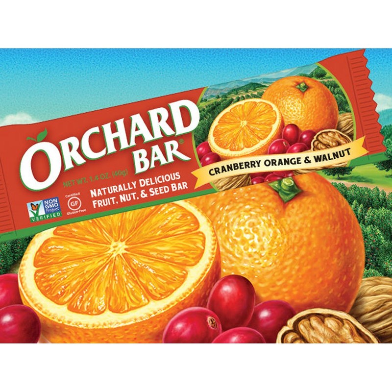 Orchard Bars - Cranberry Orange Walnut Bars - Natural Fruit