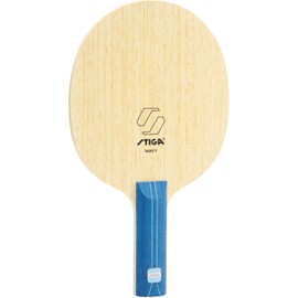 STIGA 1602240137 Table Tennis Shake Racquet, Attack, Lightweight, High Strength, Front, Wavy (Round) STR Beige