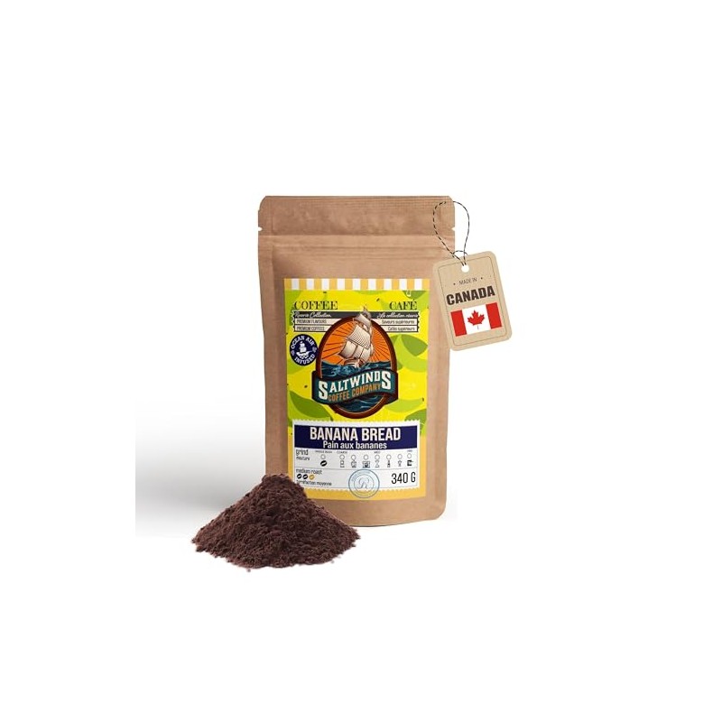 Banana Bread Ground Coffee by Saltwinds Coffee Company (340g) |