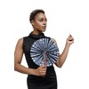 Dupsie's Koumadi African Kente Print Folding Handheld Hand Fan Hand-Crafted