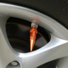 Senzeal 4X Long Impale Spike Style Polished Aluminum Valve Stem