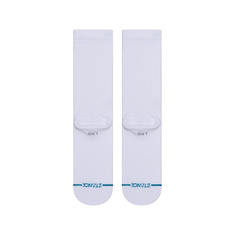 Stance Crew Sock - Icon - 3 Pack (Medium, Black/White/Black)