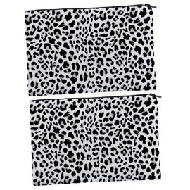 FOMIYES 2 Pcs Leopard Print Storage Bag for Women Casual Fashion Toiletry Bag for Travel