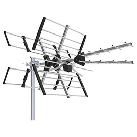 Outdoor UHF/VHF TV Antenna, 4-7dBi, 9.5-13.5dBi, CH 5-12, CH 21-69, 60 Mile