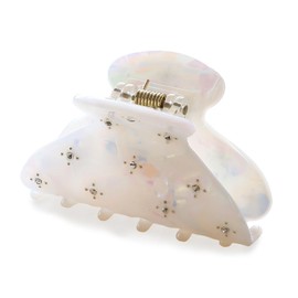 JewelVOX Hair Clip, Hair Accessories, Ladies, Clip, Acrylic Stone, Hair Arrangement (White)