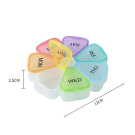 SHADECRAFT 7 Day Pill Organiser – Premium BPA-Free Medication Storage Box, Travel Case with Snap Shut Lids Design, Designed to be Durable (Classic)