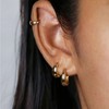 Krstudent Gold Hoop Earrings for Women,18K Gold Plated Earring Small