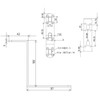 WAKI BS-518 NO18 Auxiliary Hardware Stay Black