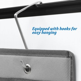 EXCEART Pocket Chart Organizer Clear 24 Pockets Cell Phones Calculator Holder Wall Door Hanging Jewelry Bag for Classroom