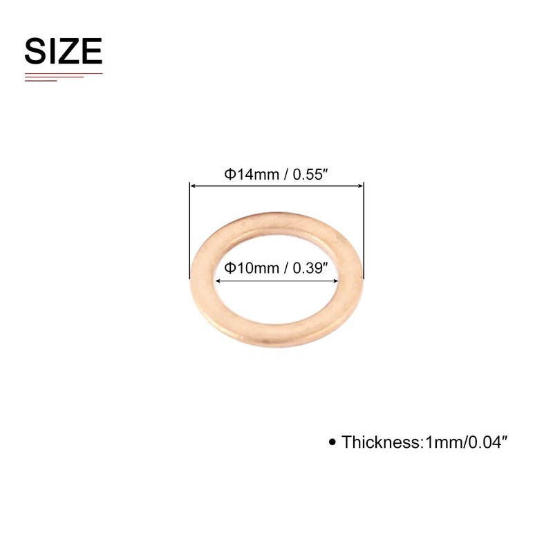 DTGN 10mm x 14mm x 1mm (inside diameter x outer